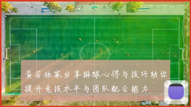 黄芳独家分享排球心得与技巧助你提升竞技水平与团队配合能力