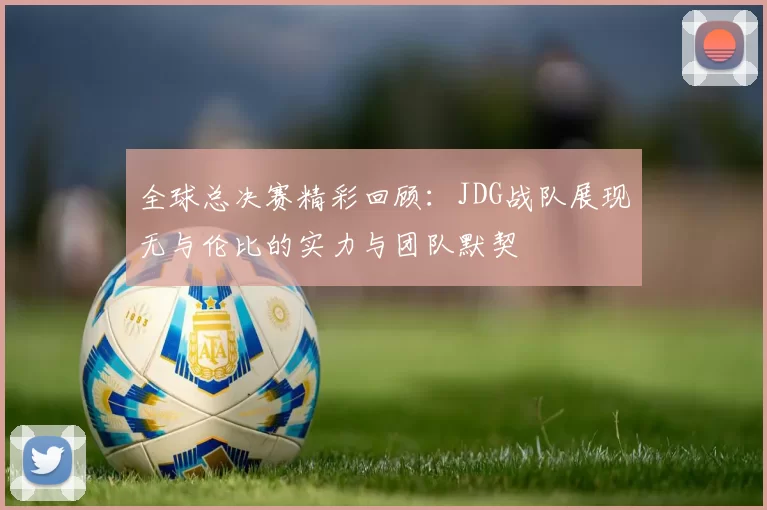 全球总决赛精彩回顾：JDG战队展现无与伦比的实力与团队默契